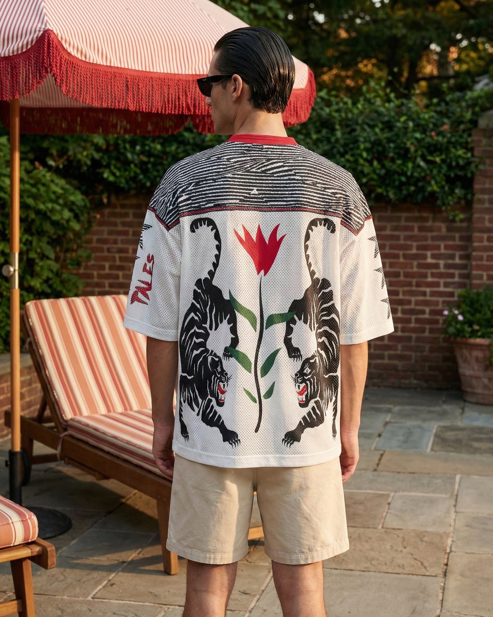 Crouching Tiger Football Jersey by THE TALES - detail view