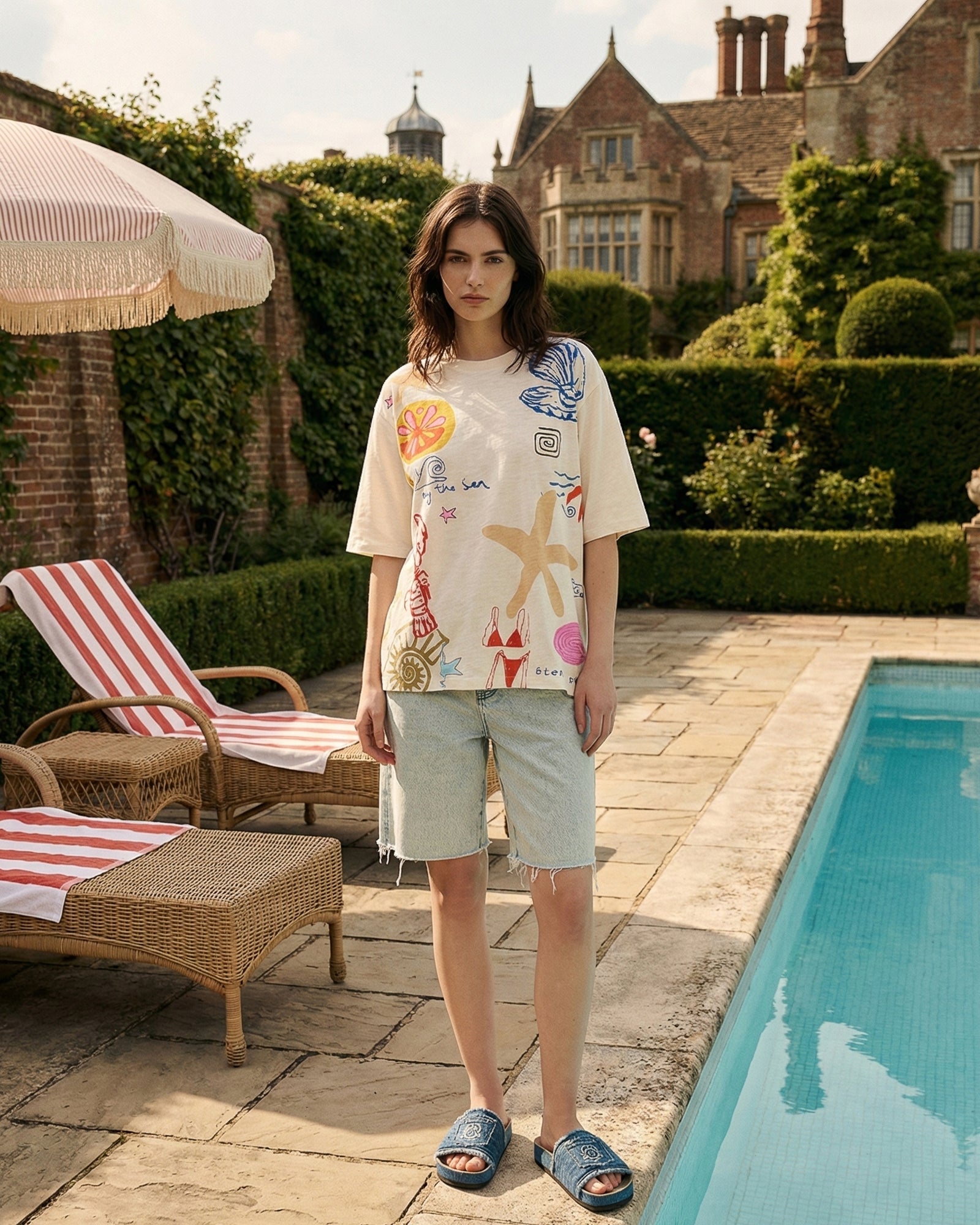 My Illustrated Seaside Tee by THE TALES - product photo