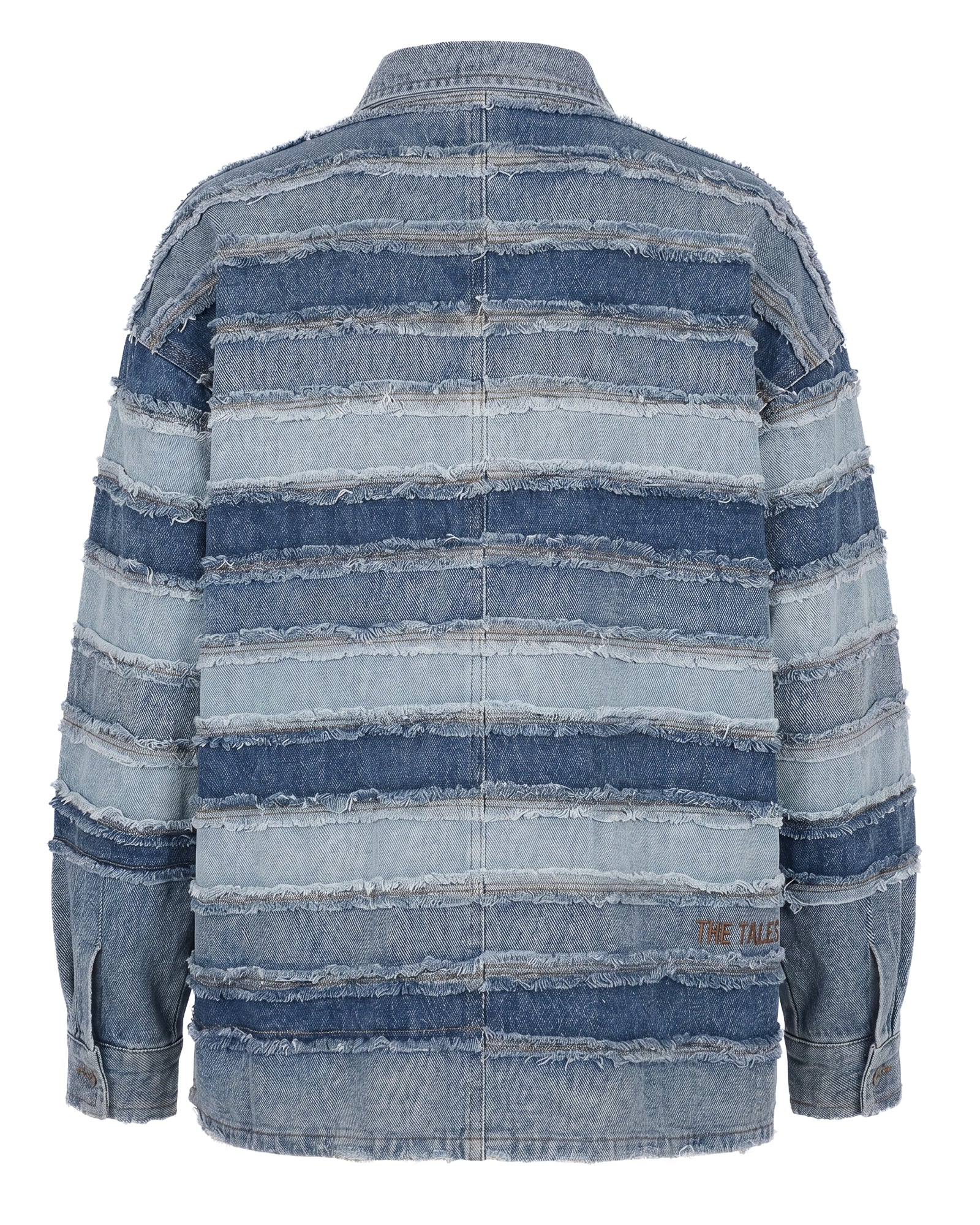 Layered Hand Worked Denim Shirt